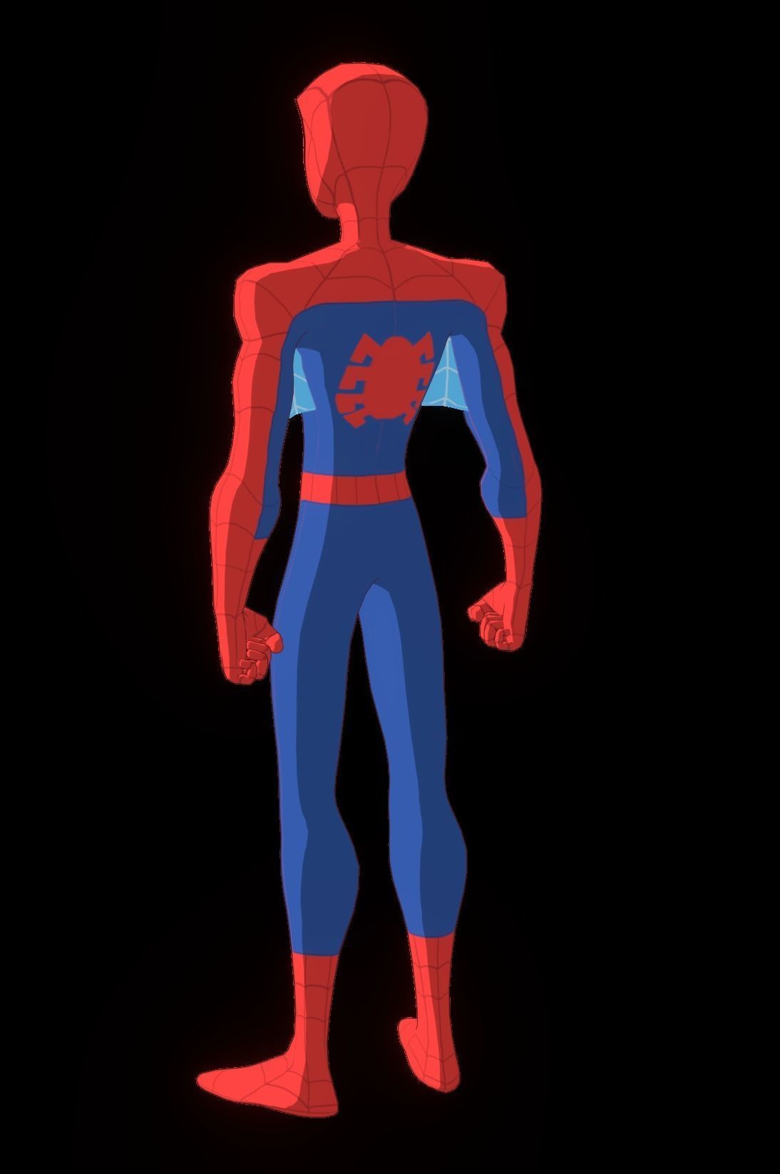 Spectacular Spider Man Low-poly 3D model_28
