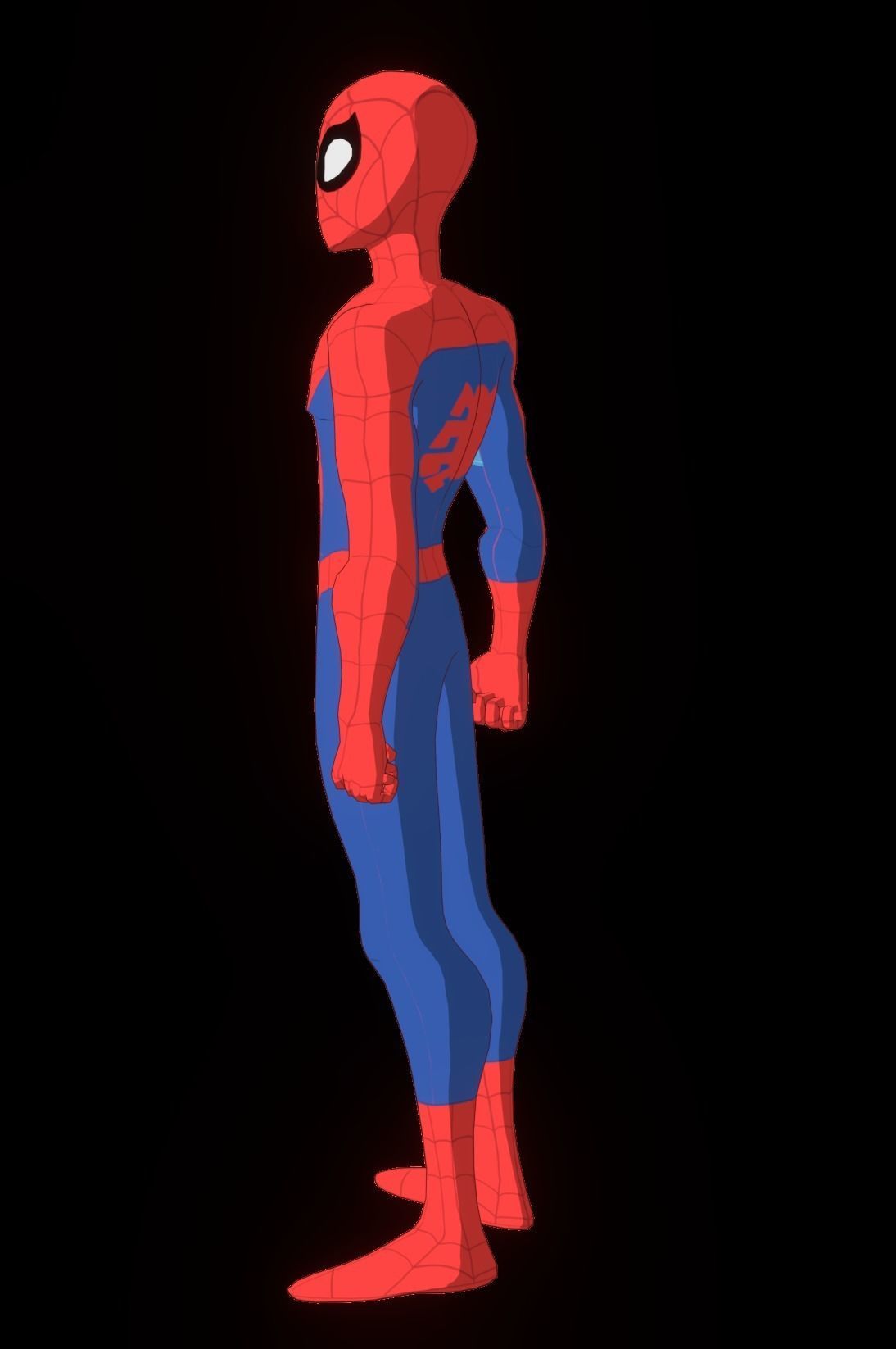 Spectacular Spider Man Low-poly 3D model_32
