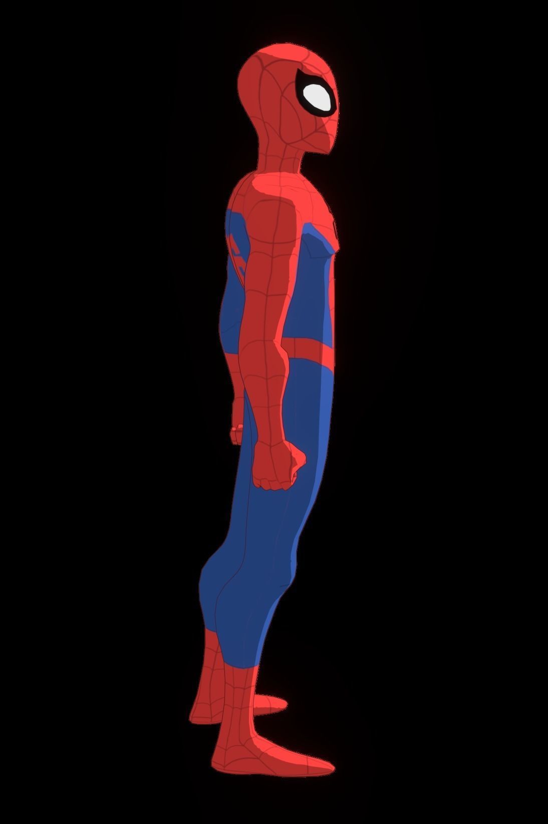 Spectacular Spider Man Low-poly 3D model_18