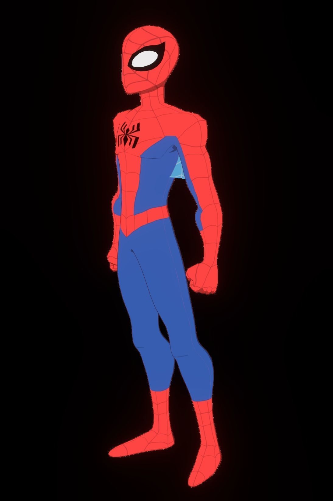 Spectacular Spider Man Low-poly 3D model_40