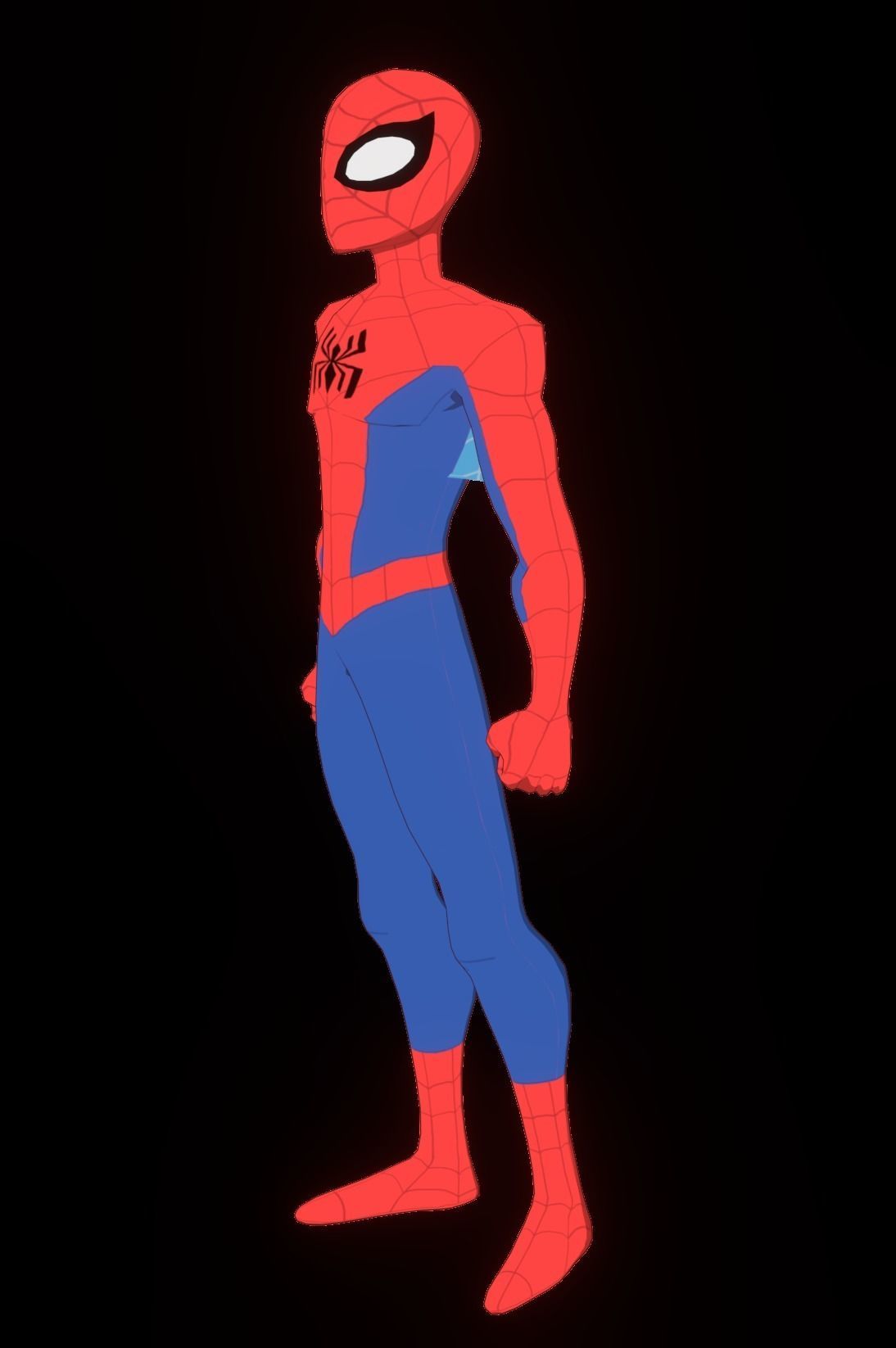 Spectacular Spider Man Low-poly 3D model_39