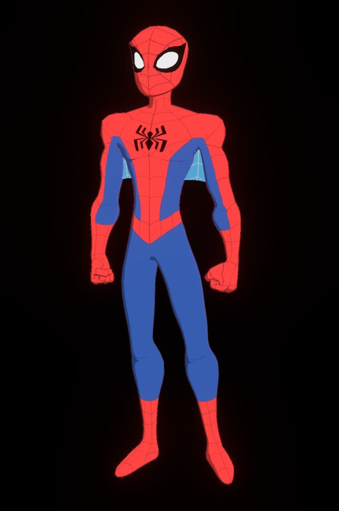 Spectacular Spider Man Low-poly 3D model_49