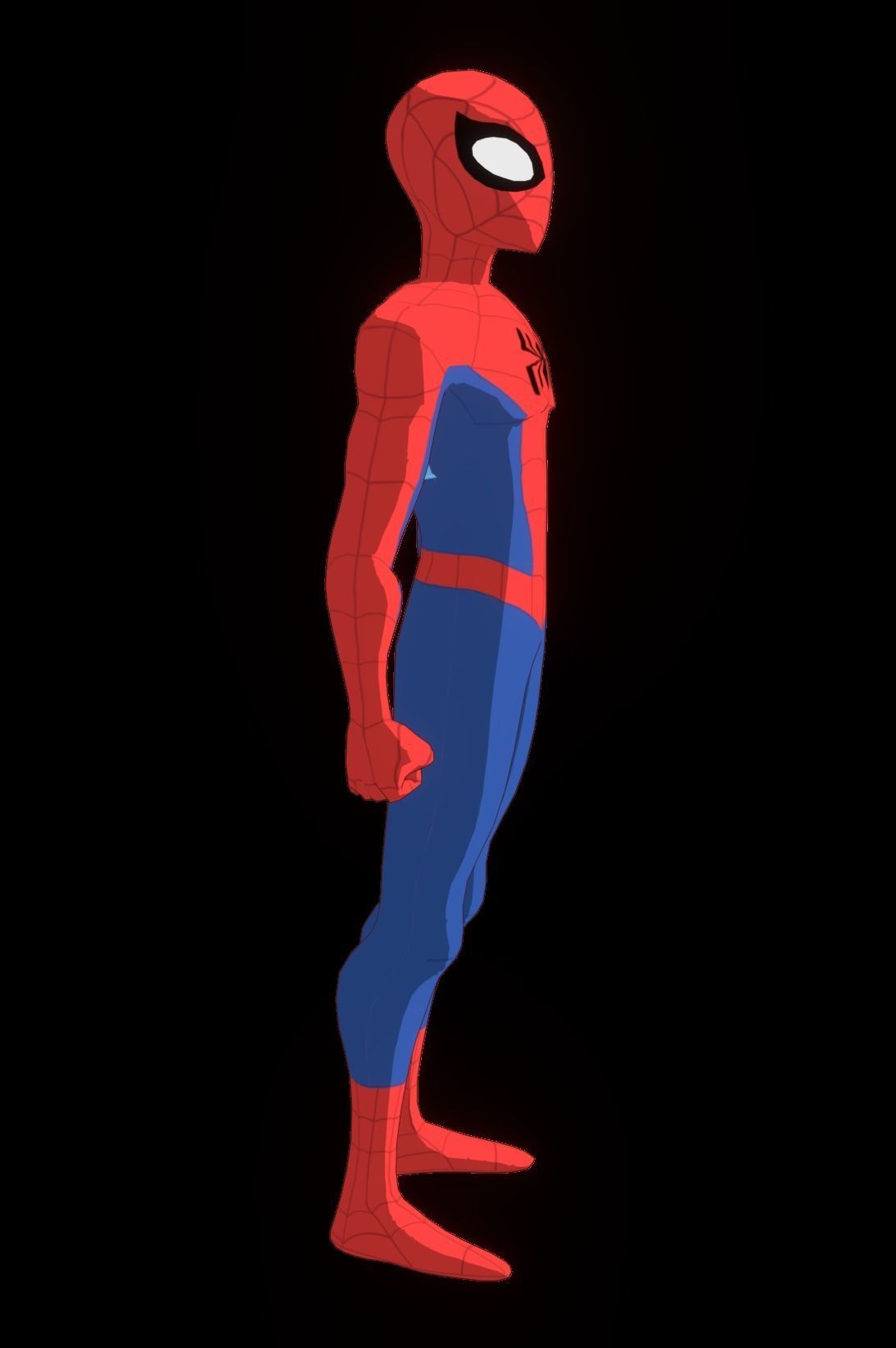 Spectacular Spider Man Low-poly 3D model_16
