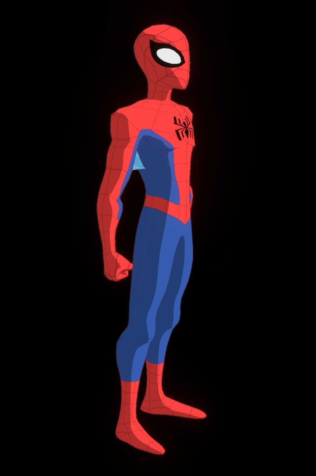 Spectacular Spider Man Low-poly 3D model_14