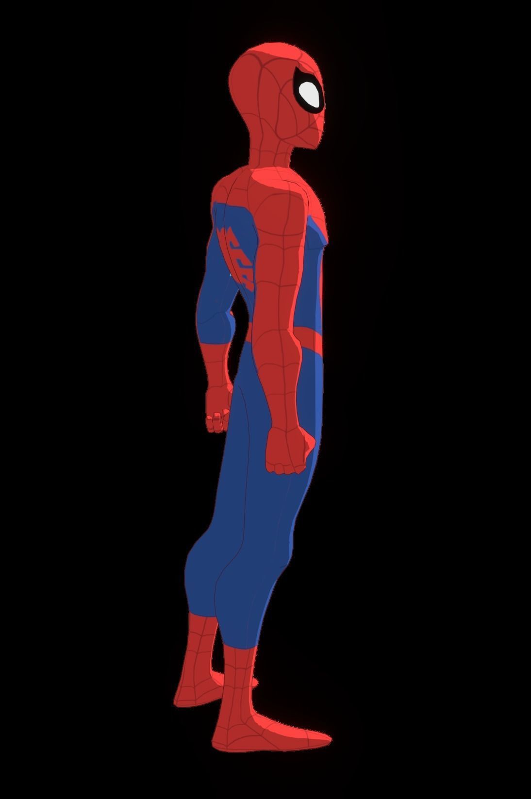 Spectacular Spider Man Low-poly 3D model_19