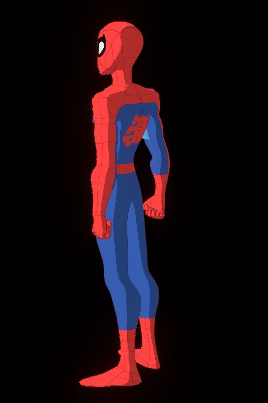Spectacular Spider Man Low-poly 3D model_31
