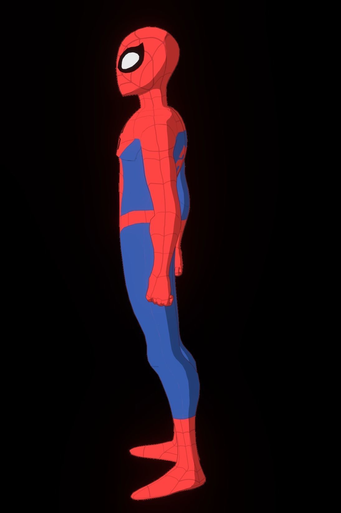 Spectacular Spider Man Low-poly 3D model_34