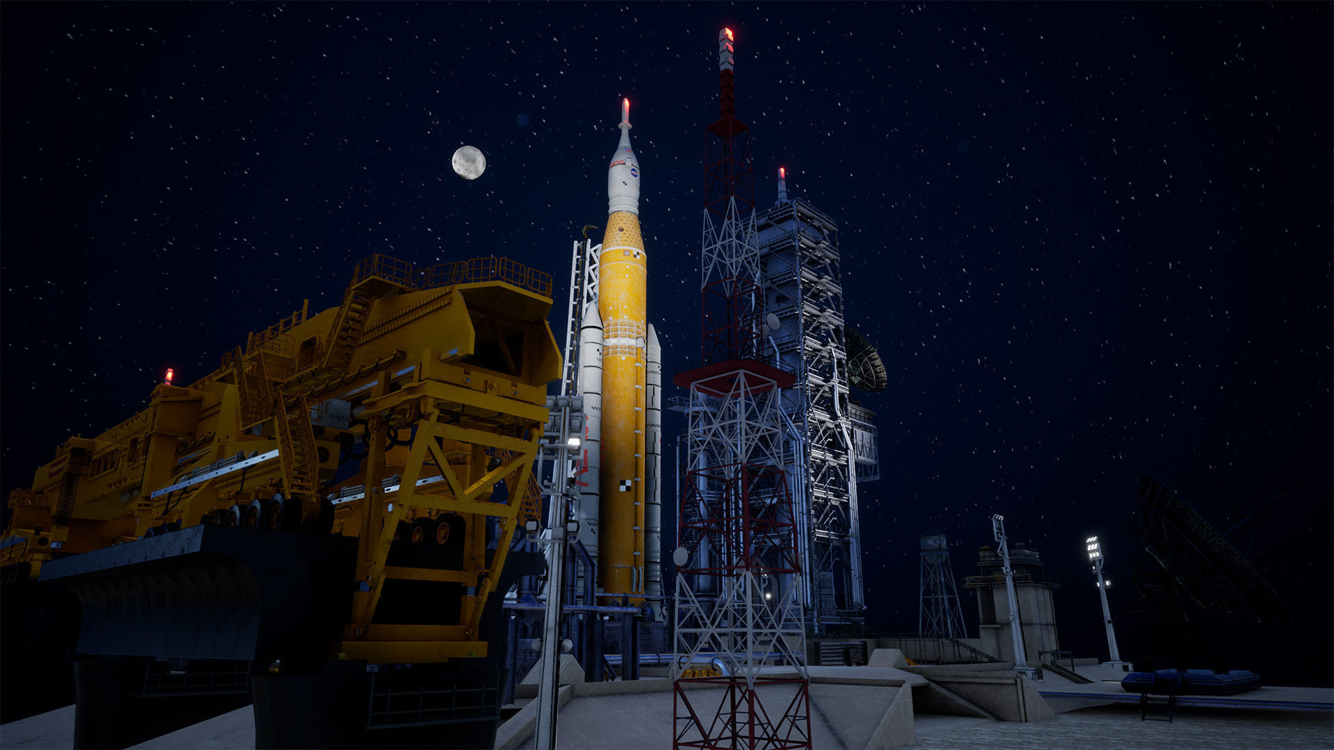 Artemis Rocket Launch  Modular Pack Low-poly 3D model_11