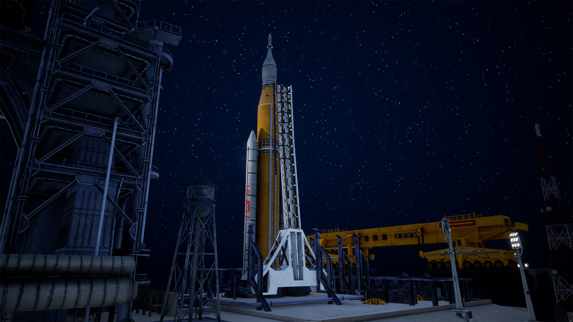 Artemis Rocket Launch  Modular Pack Low-poly 3D model_15