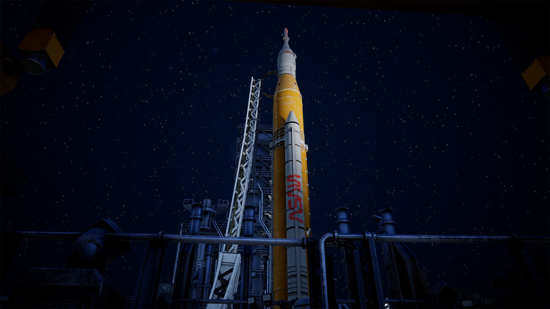 Artemis Rocket Launch  Modular Pack Low-poly 3D model_12