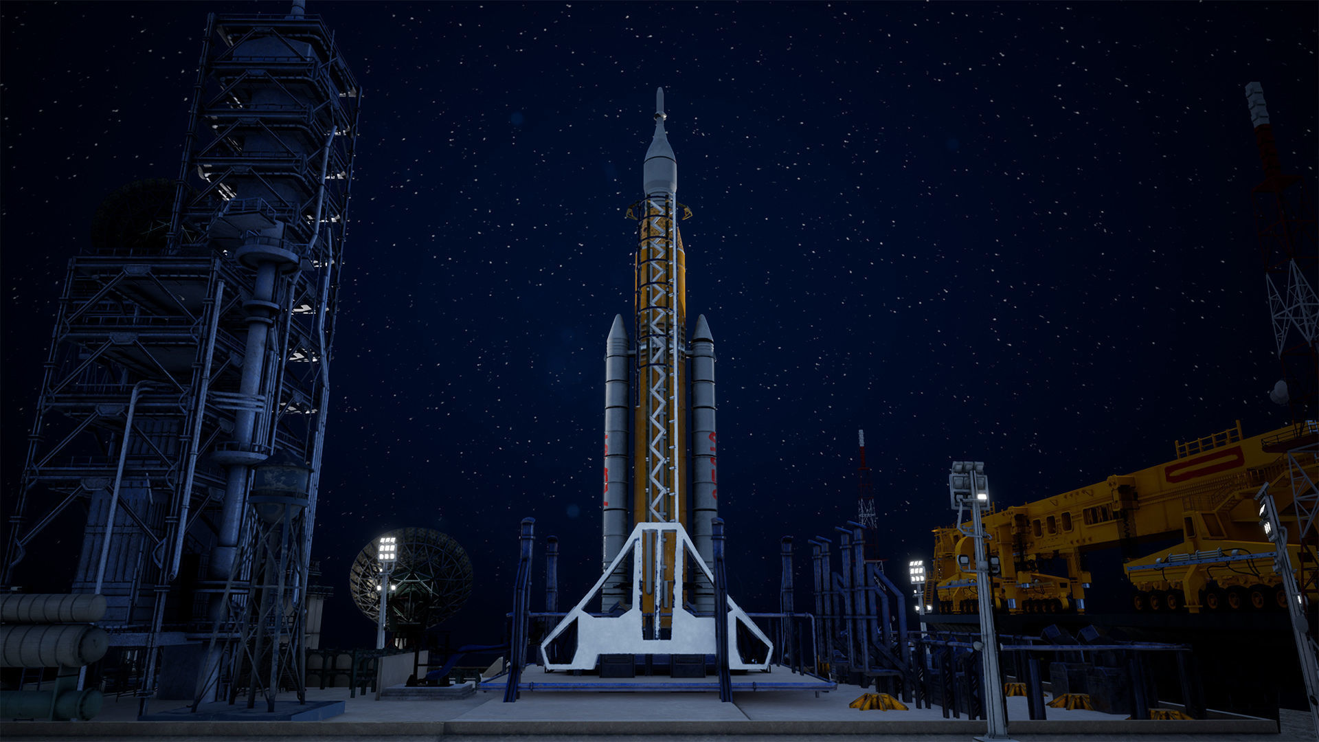 Artemis Rocket Launch  Modular Pack Low-poly 3D model_14