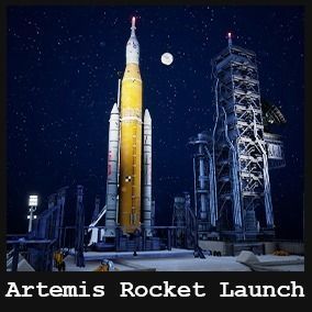 Artemis Rocket Launch  Modular Pack Low-poly 3D model_19