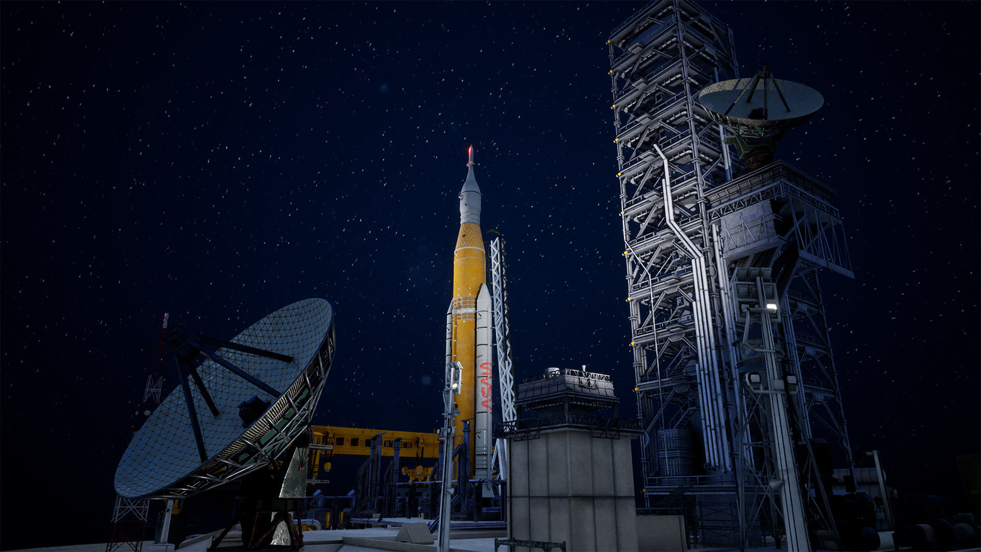 3D model Artemis Rocket Launch Modular Pack VR / AR / lowpoly CGTrader
