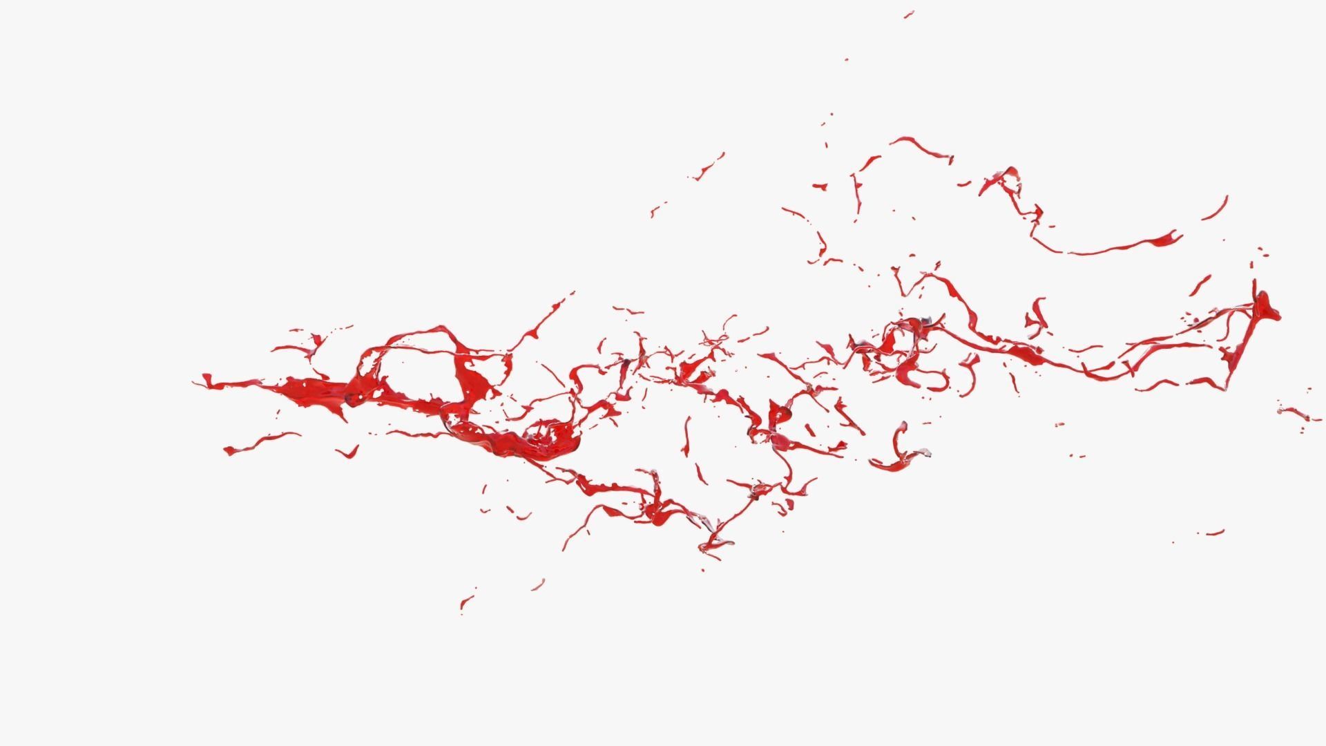 Animated Blood Splash 17 3D model_10