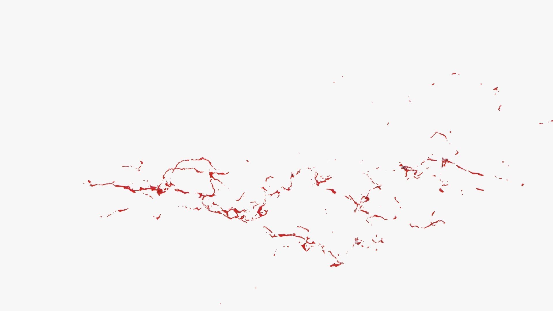 Animated Blood Splash 17 3D model_11