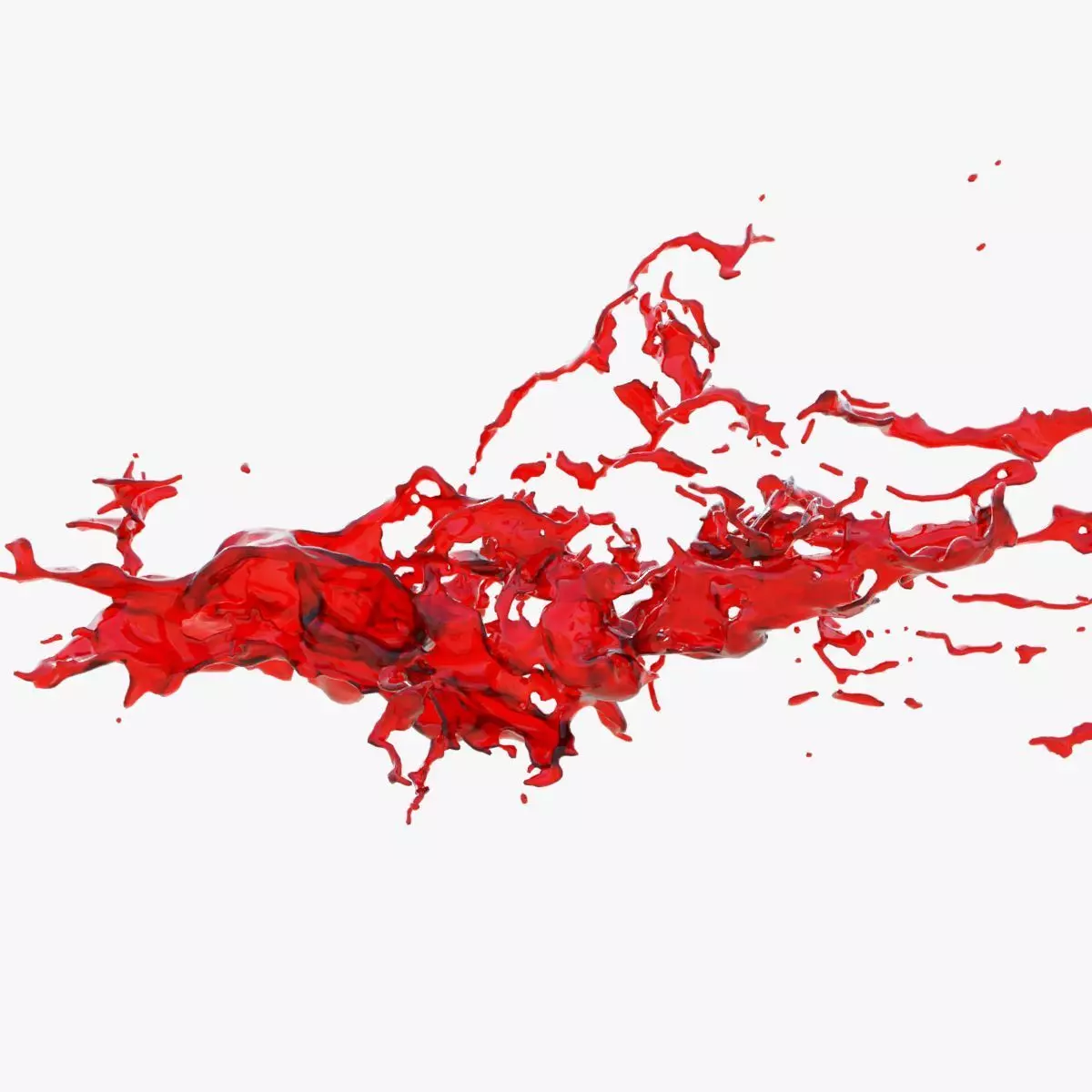 Animated Blood Splash 17 3D model_0
