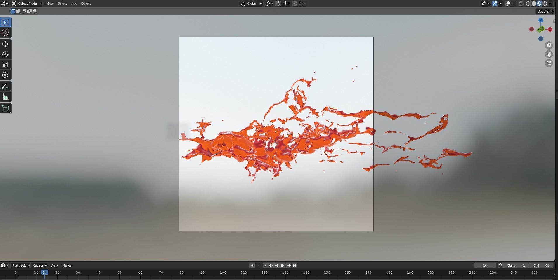 Animated Blood Splash 17 3D model_12