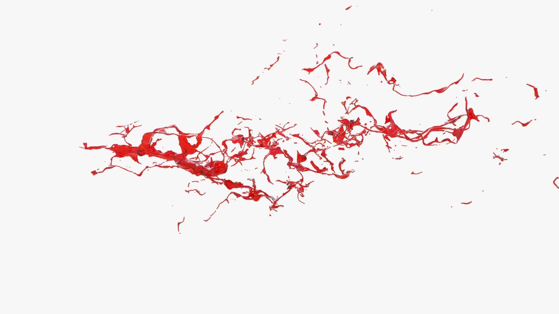 Animated Blood Splash 17 3D model_9