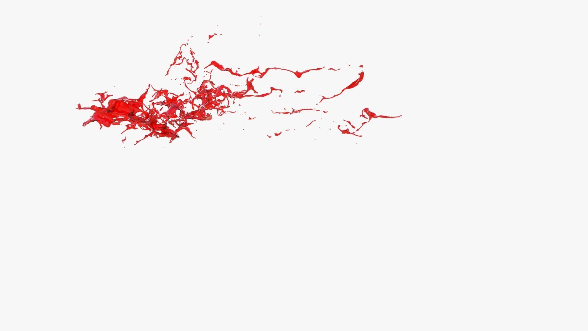 Animated Blood Splash 17 3D model_7