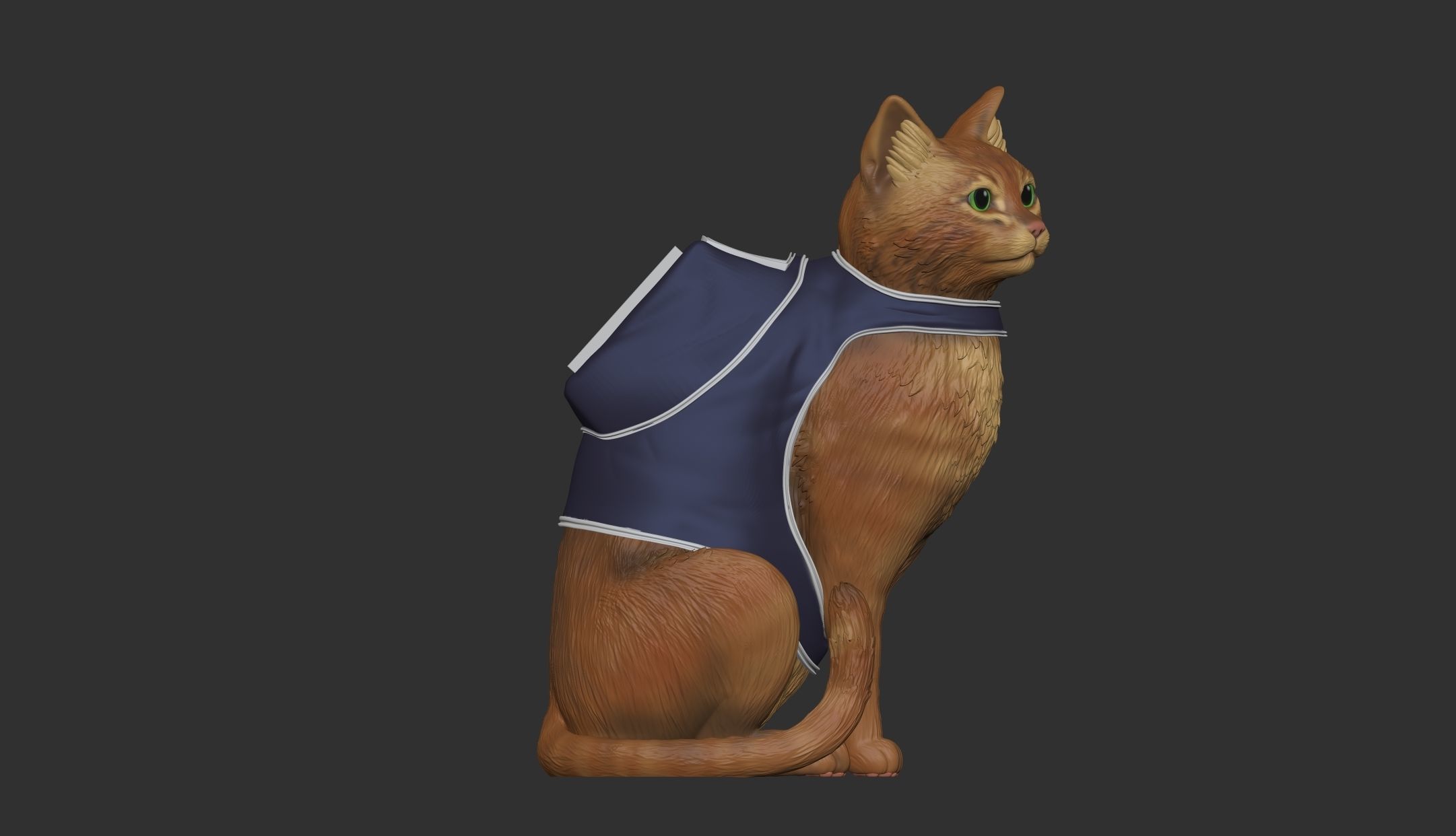 Gato Stray 3D print model_2