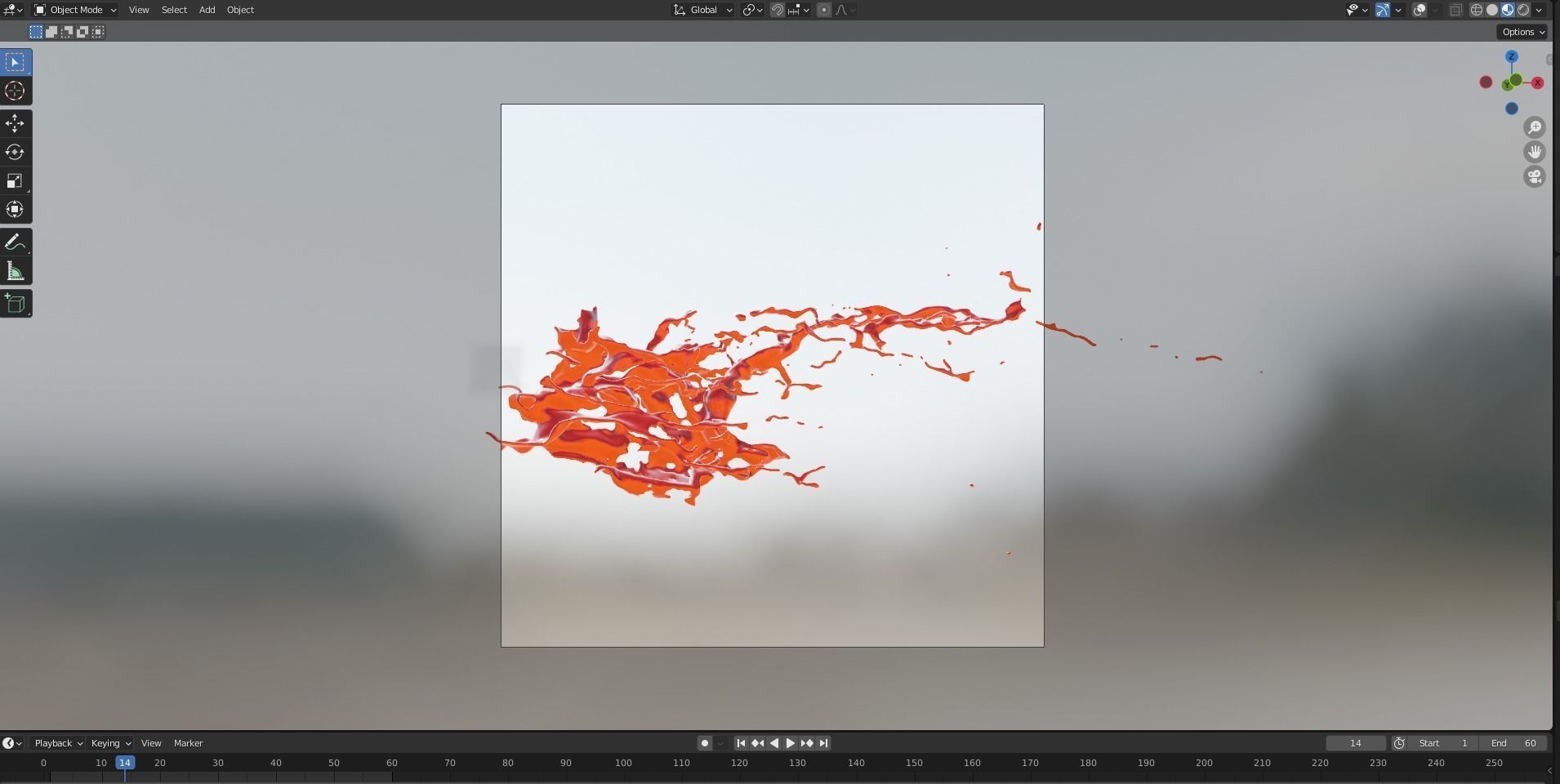 Animated Blood Splash 16 3D model_13