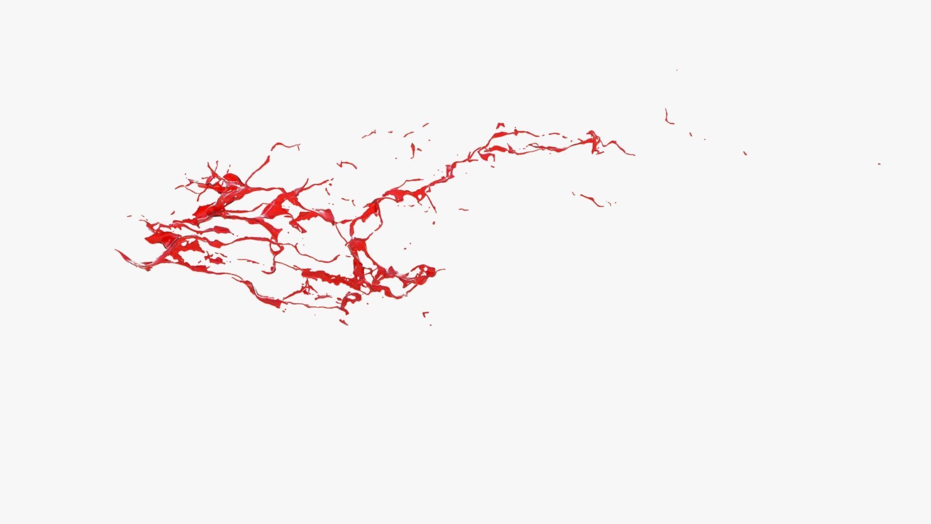 Animated Blood Splash 16 3D model_9