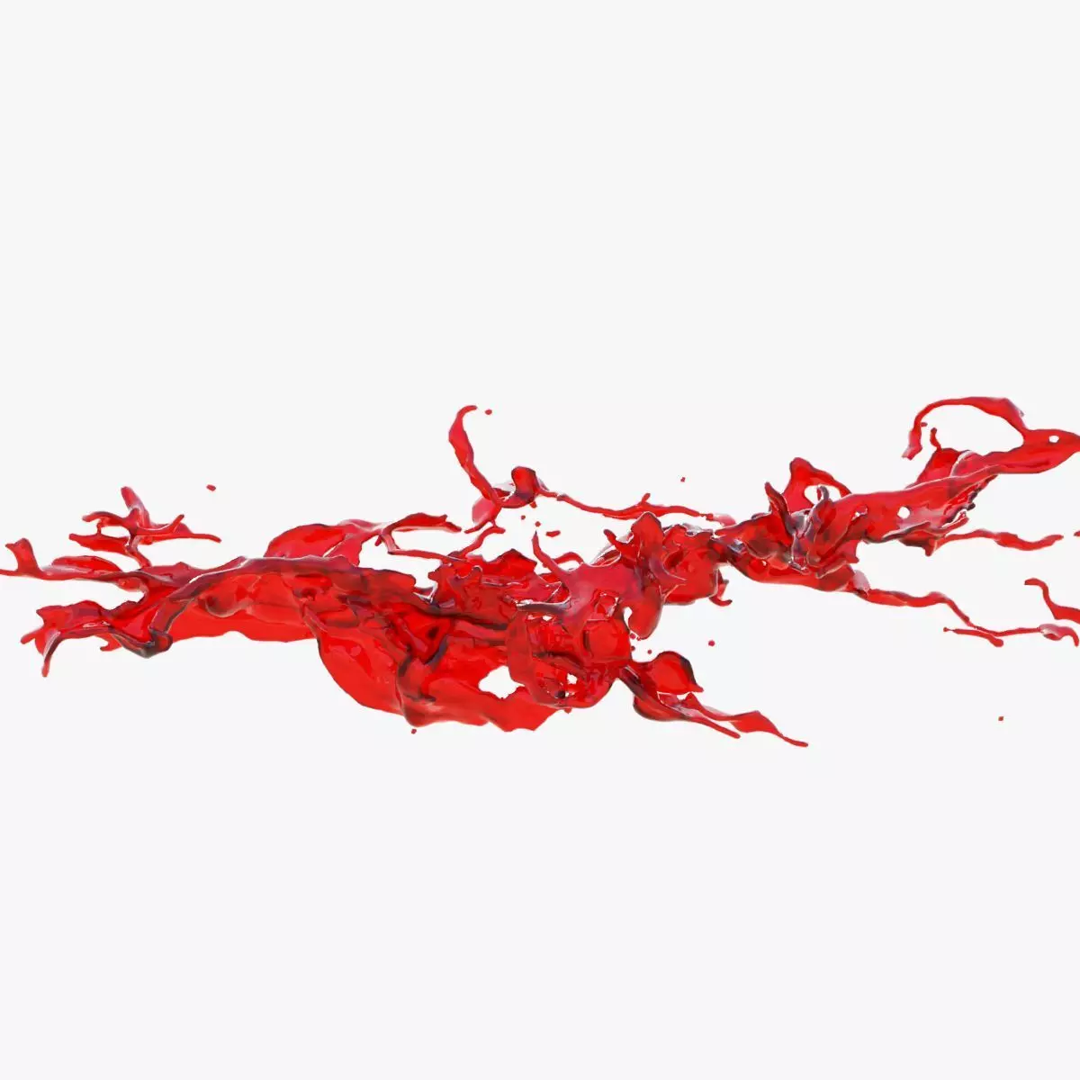 Animated Blood Splash 13 3D model