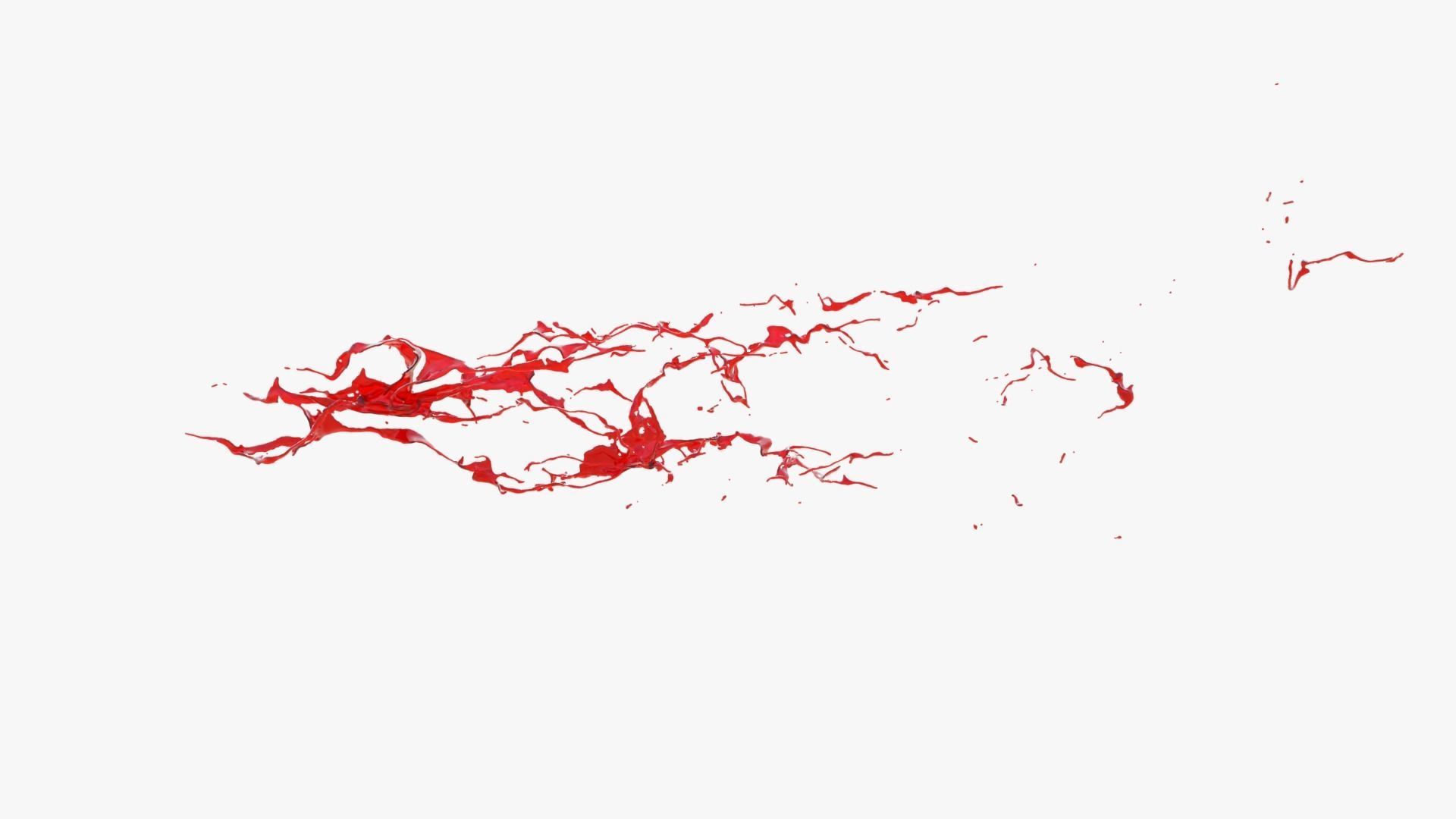 Animated Blood Splash 12 3D model_9