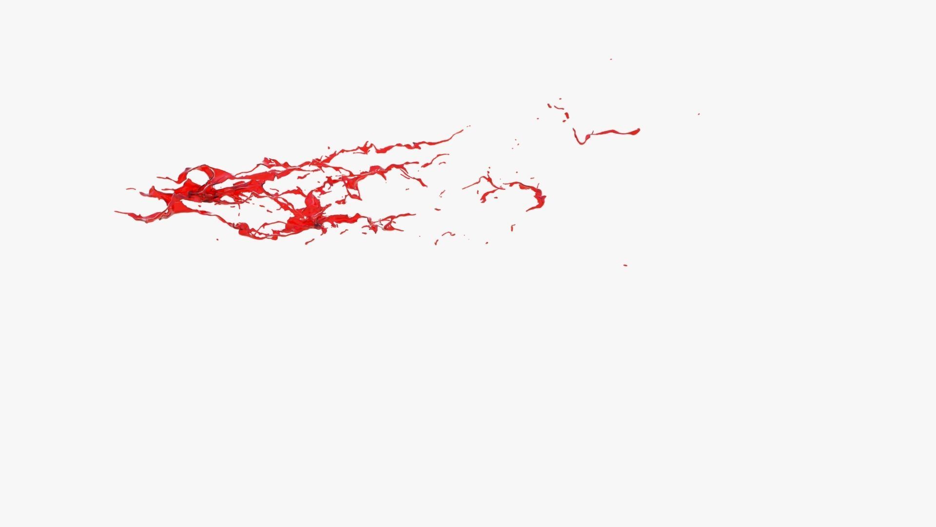 Animated Blood Splash 12 3D model_8