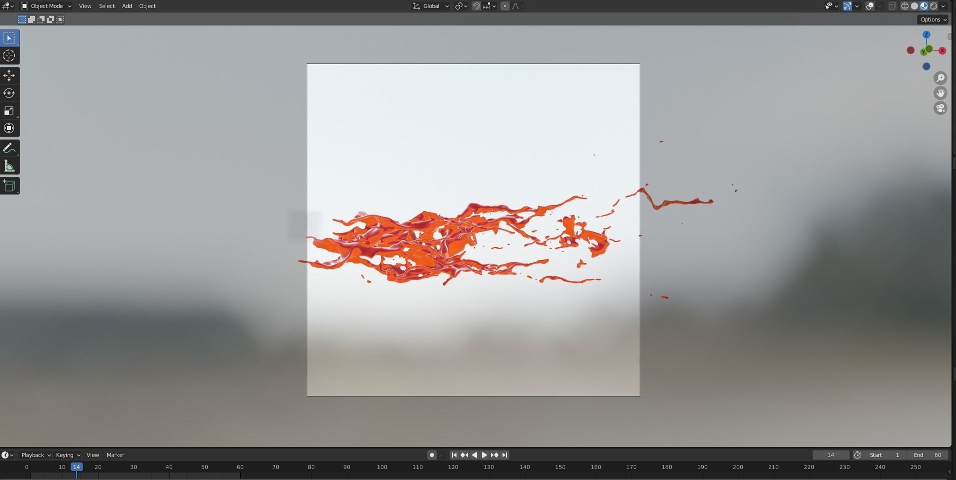 Animated Blood Splash 12 3D model_11