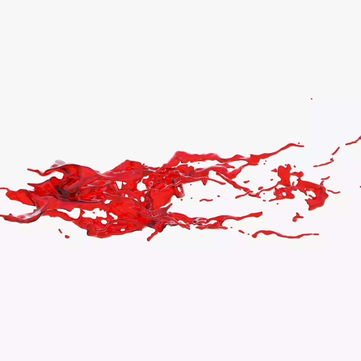 Animated Blood Splash 12 3D model_0