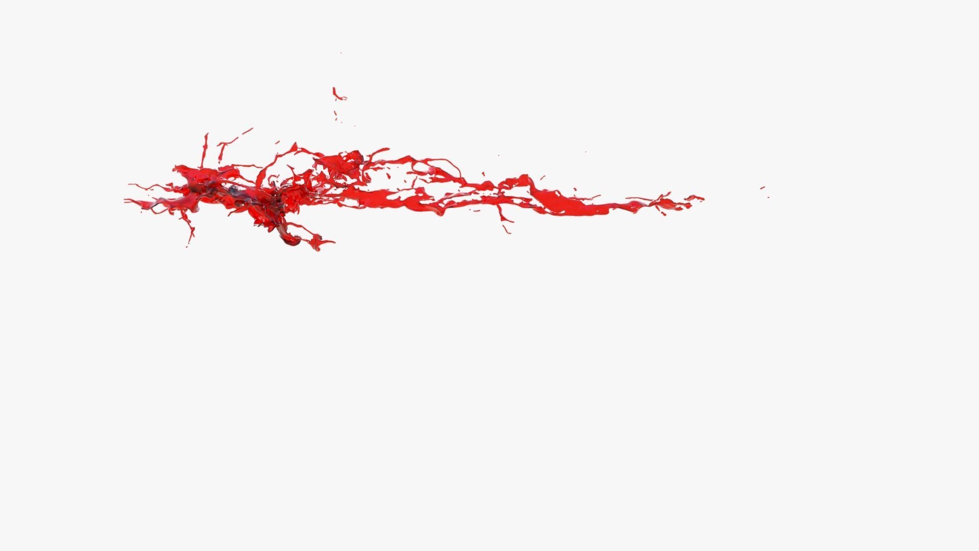 Animated Blood Splash 11 3D model_7
