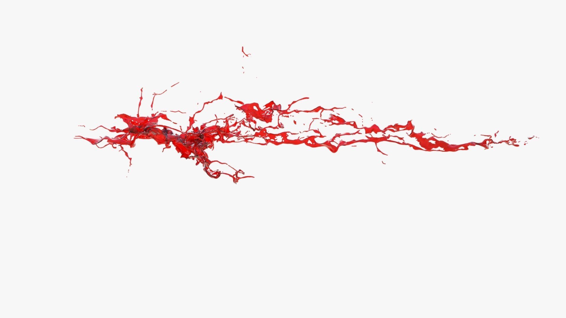 Animated Blood Splash 11 3D model_8