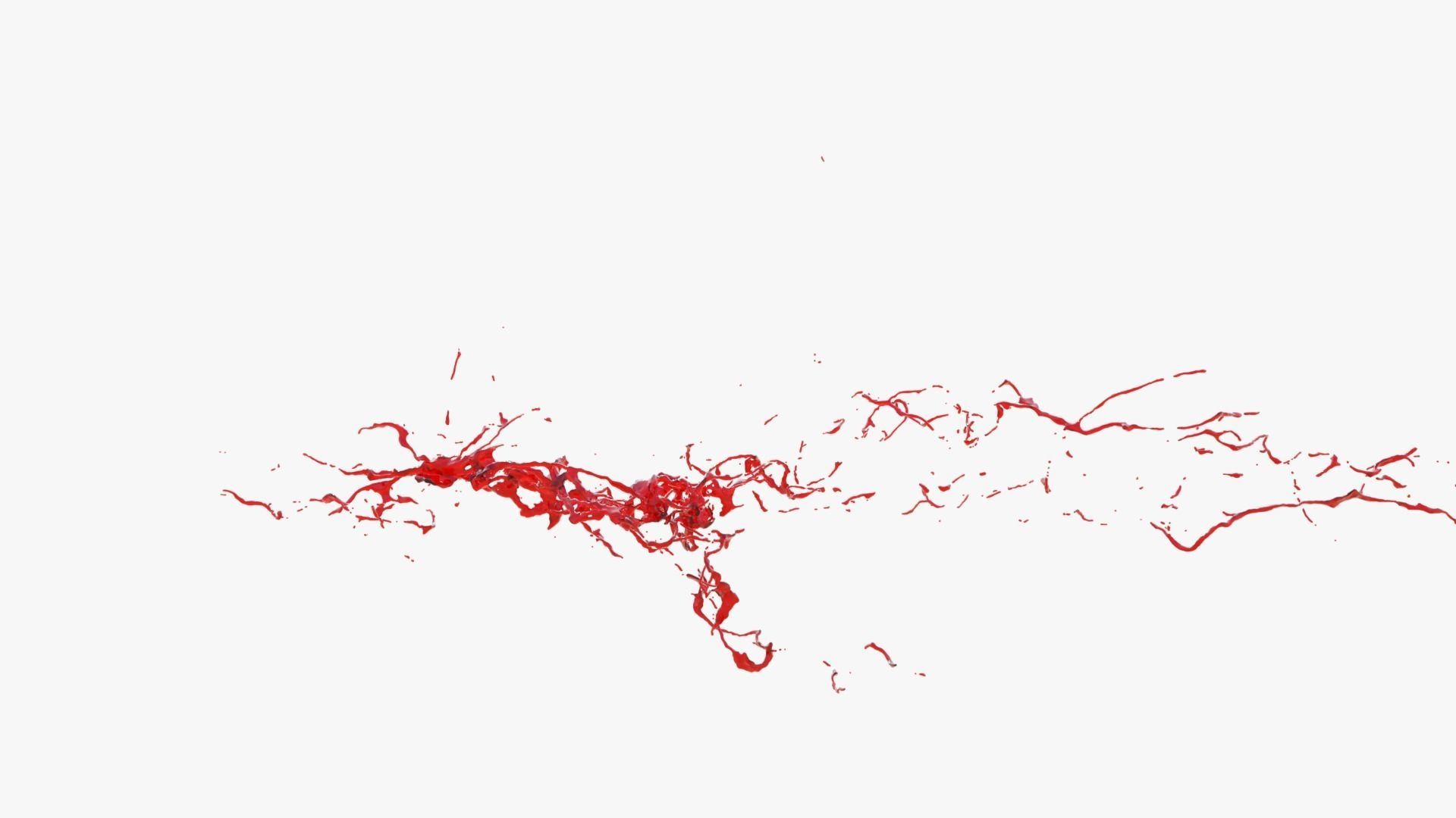 Animated Blood Splash 11 3D model_9
