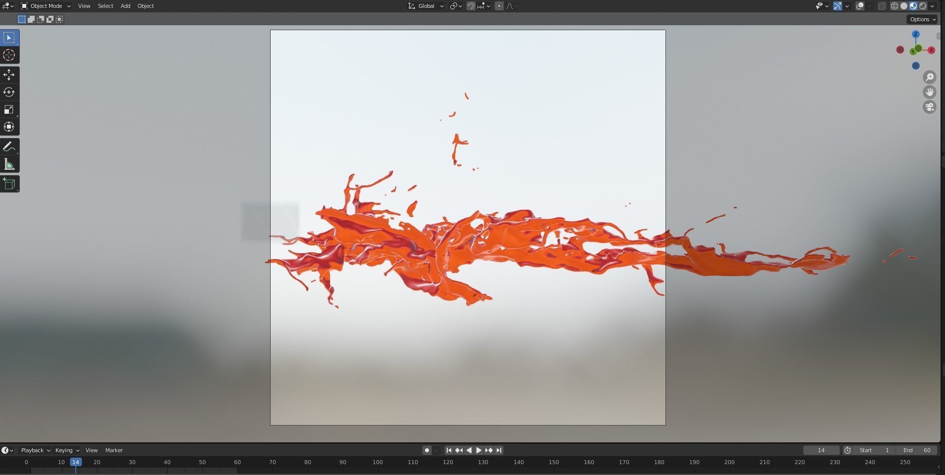 Animated Blood Splash 11 3D model_11