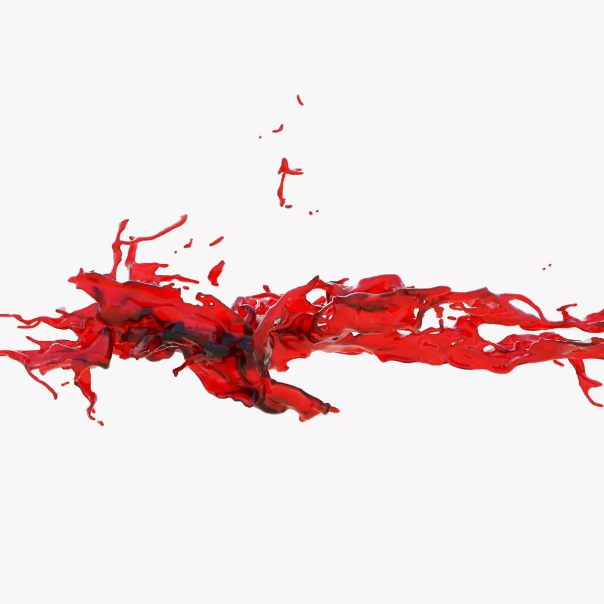 Animated Blood Splash 11 3D model_0
