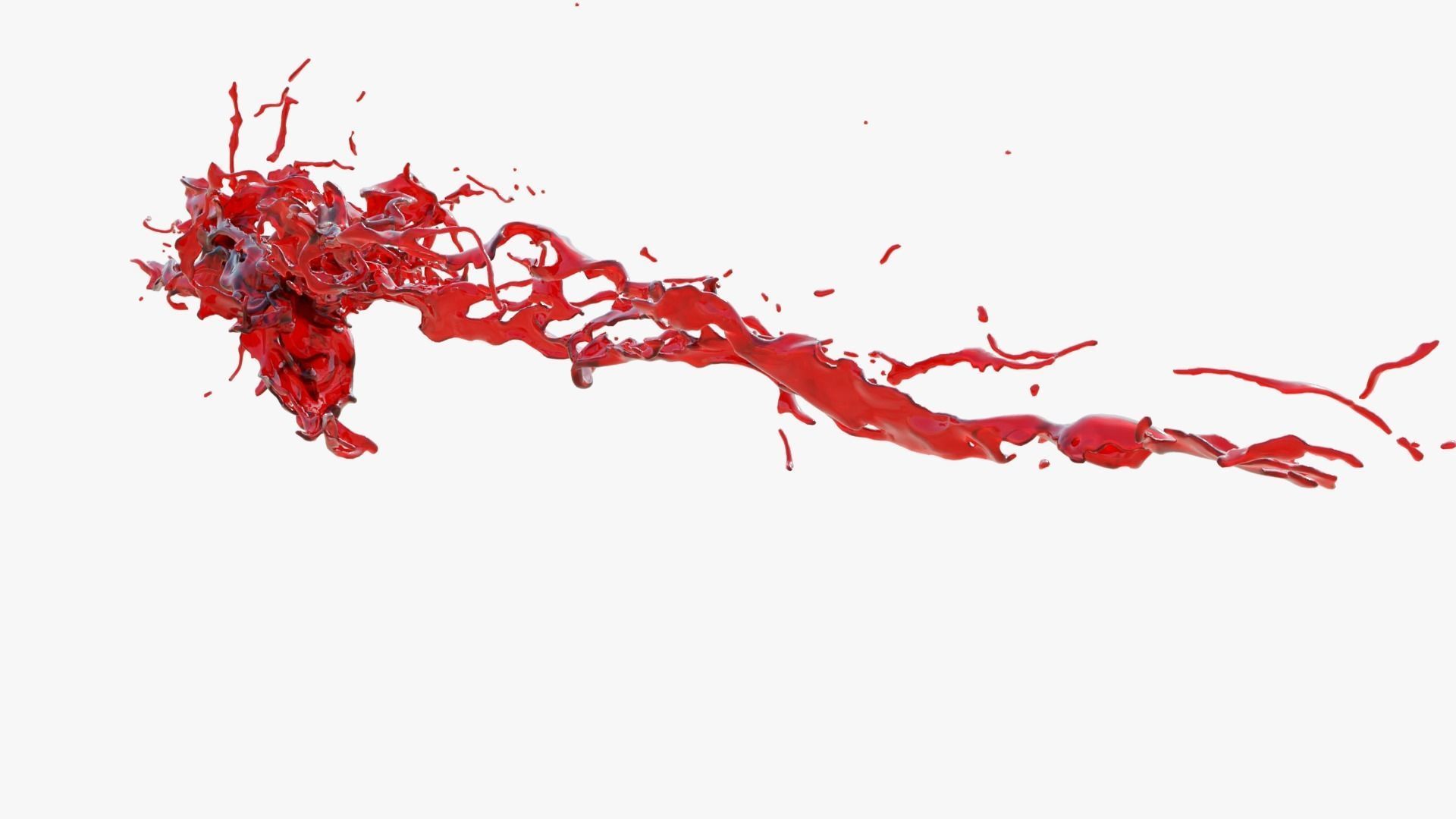 Animated Blood Splash 11 3D model_3