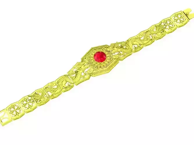 new model zodiac diamond lucky dragon men bracelets 4123