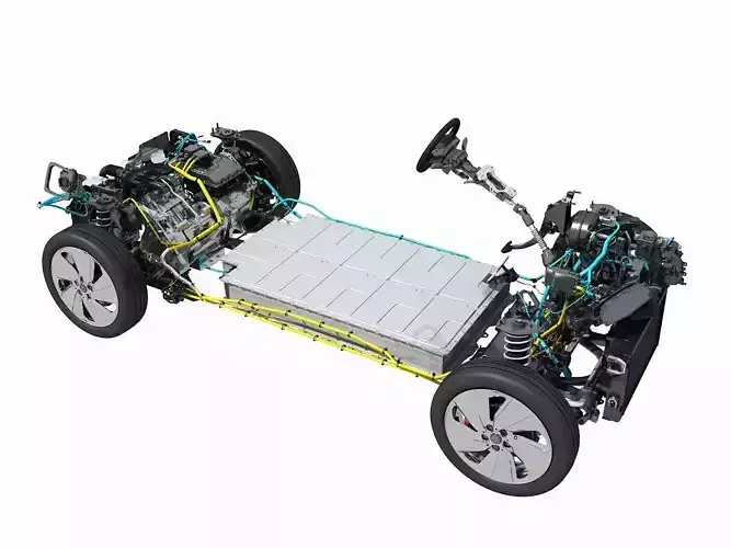 Electric Car Chassis  3D model