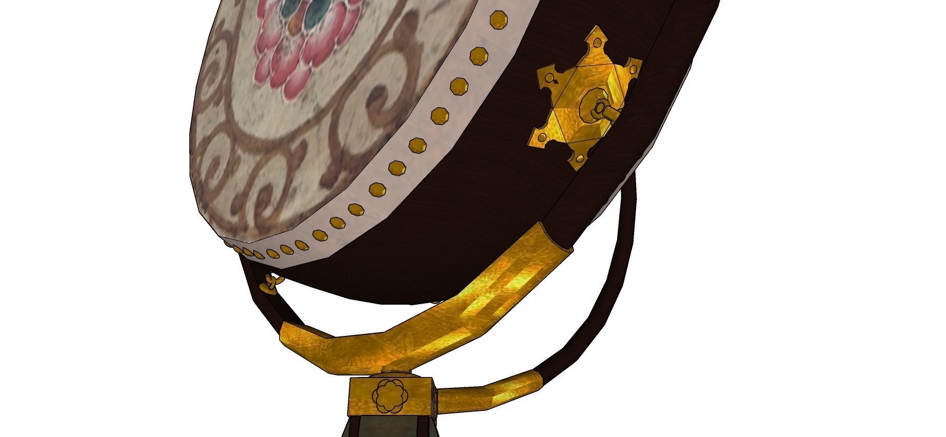 Chinese drum 3D model_5