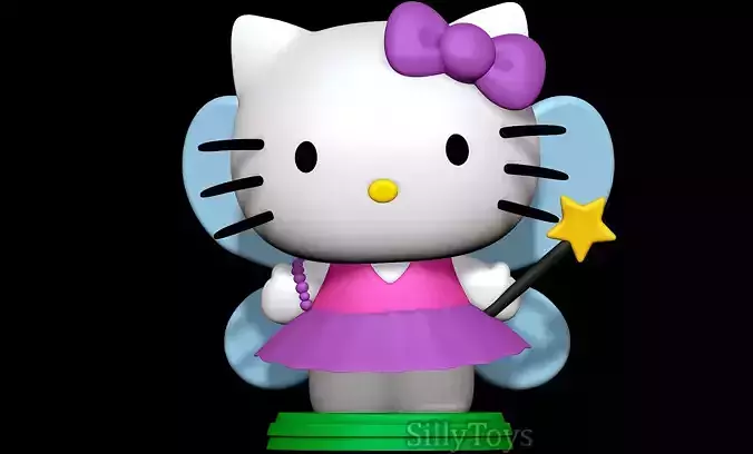 Hello kitty Fairy 3D print model