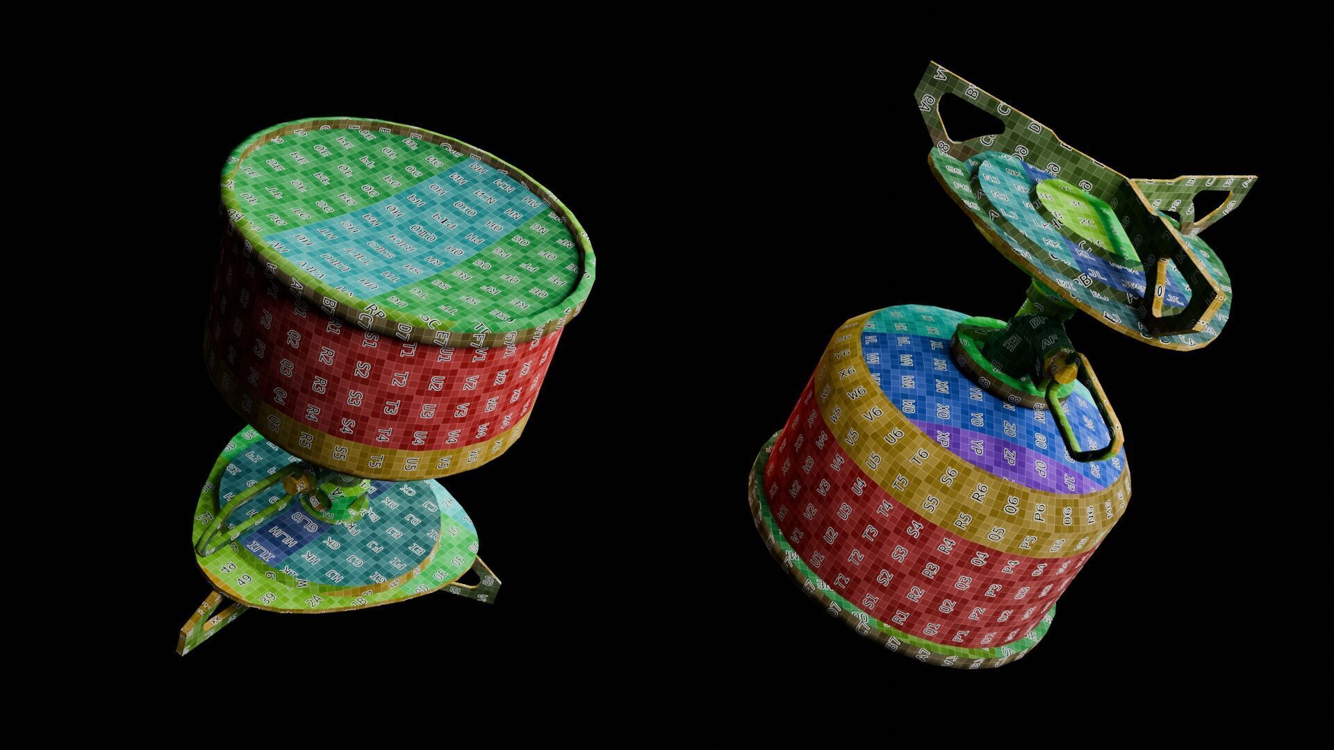 Camping Stove Low-poly 3D model_15