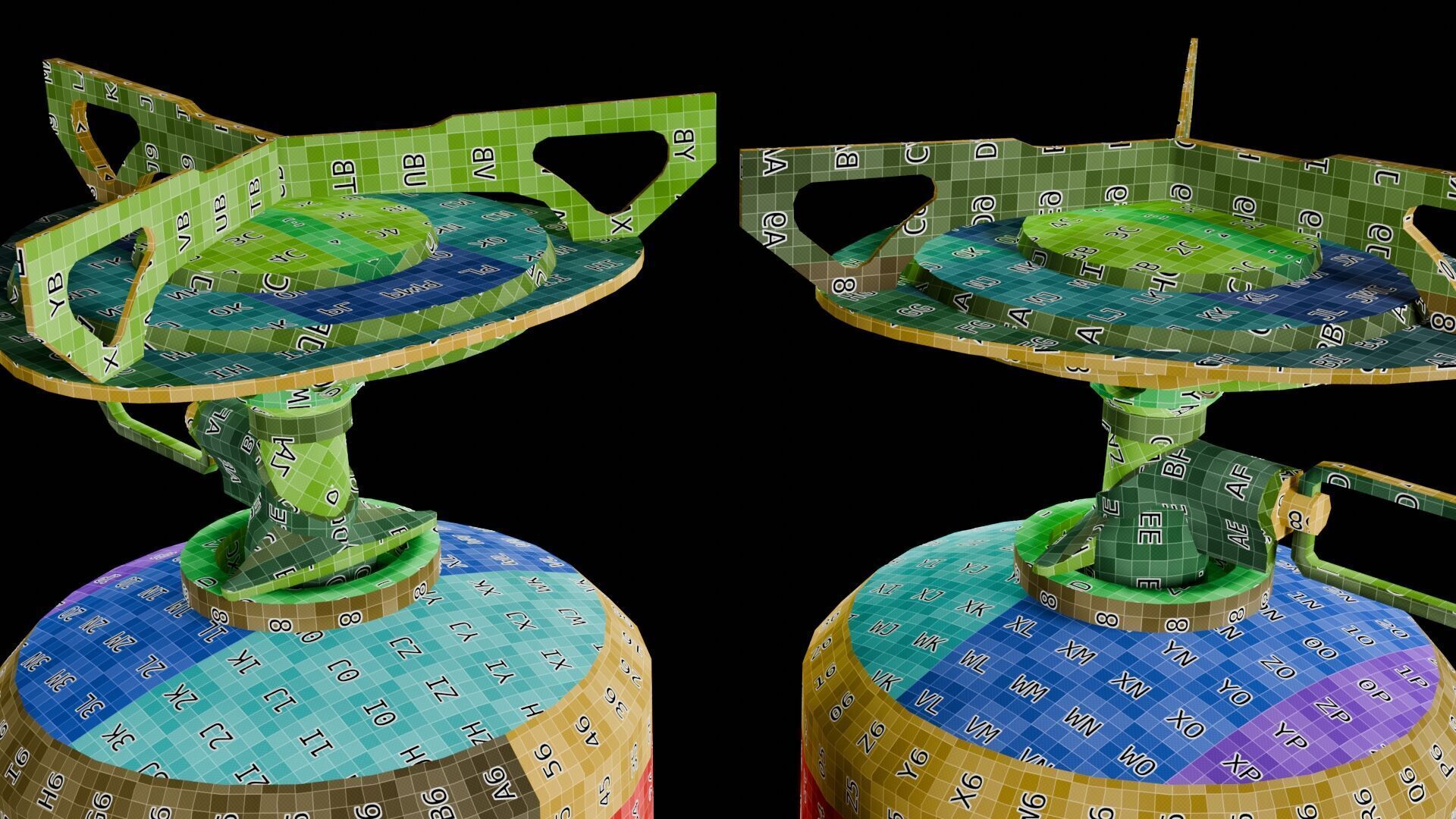 Camping Stove Low-poly 3D model_16