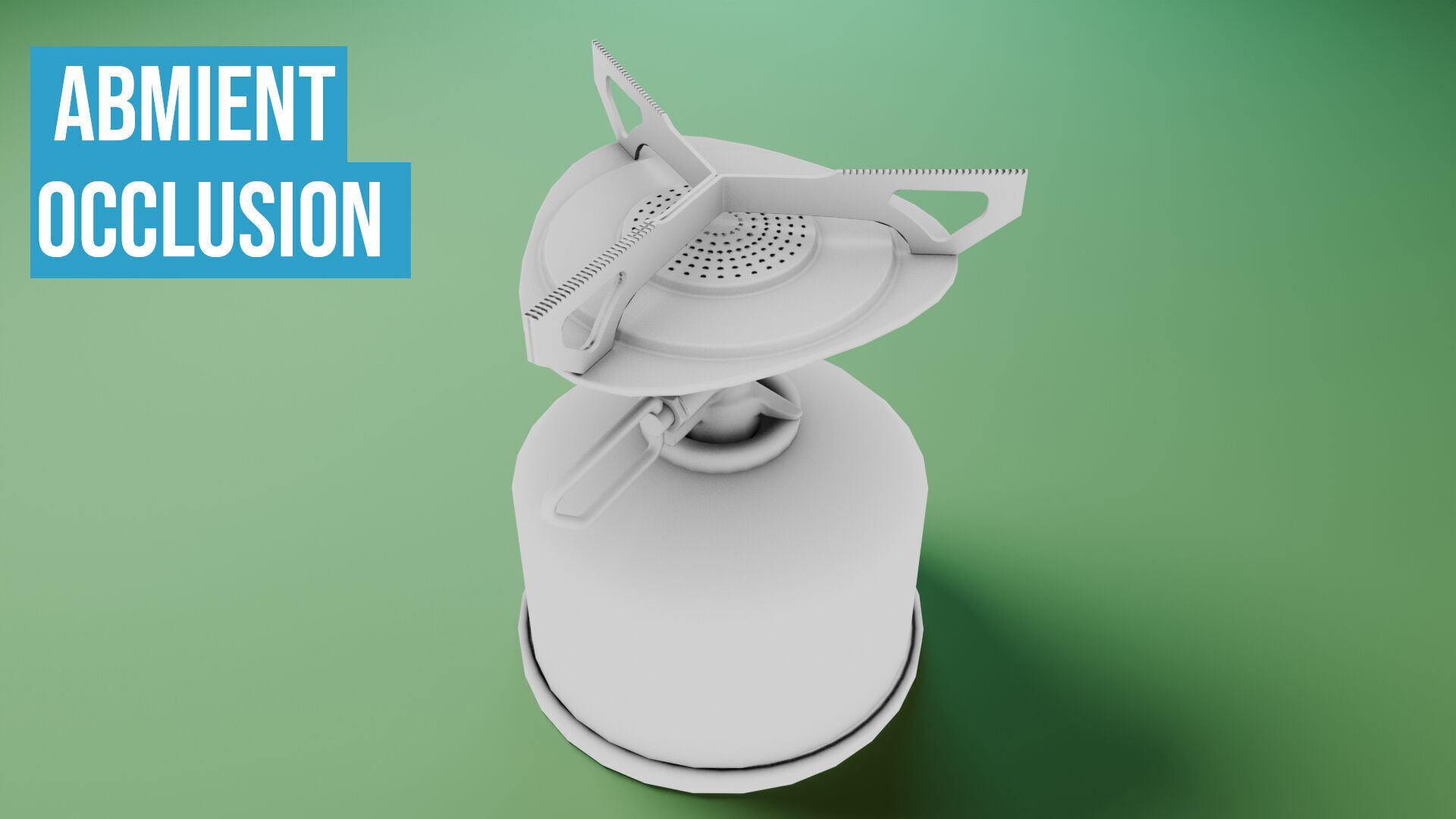 Camping Stove Low-poly 3D model_18