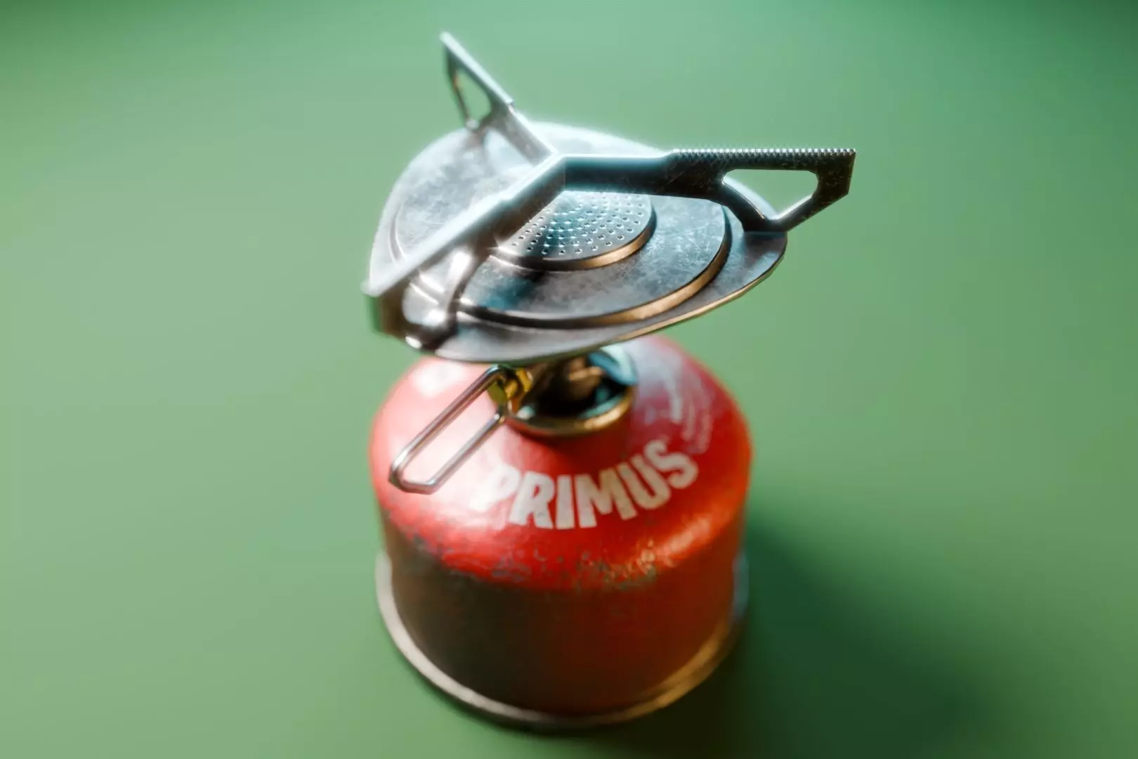 Camping Stove Low-poly 3D model_0