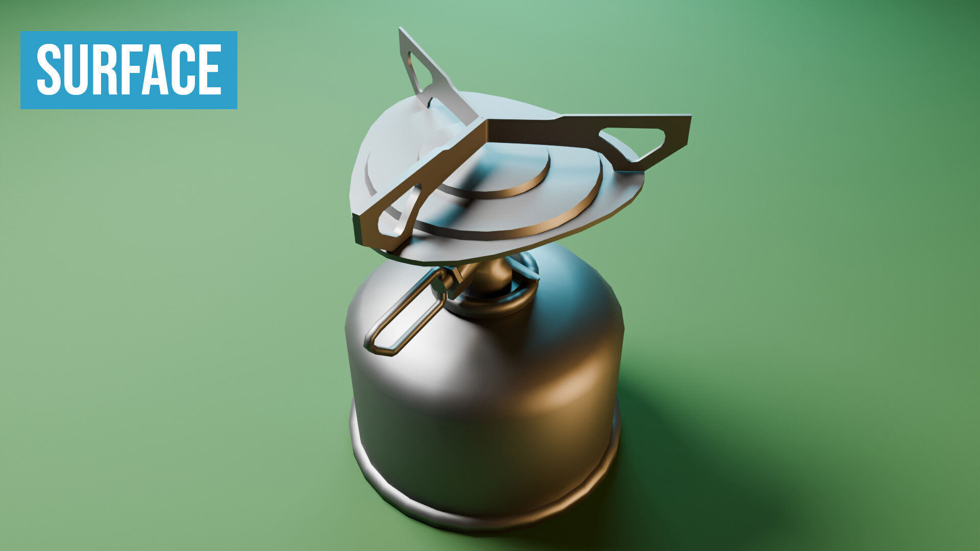 Camping Stove Low-poly 3D model_8