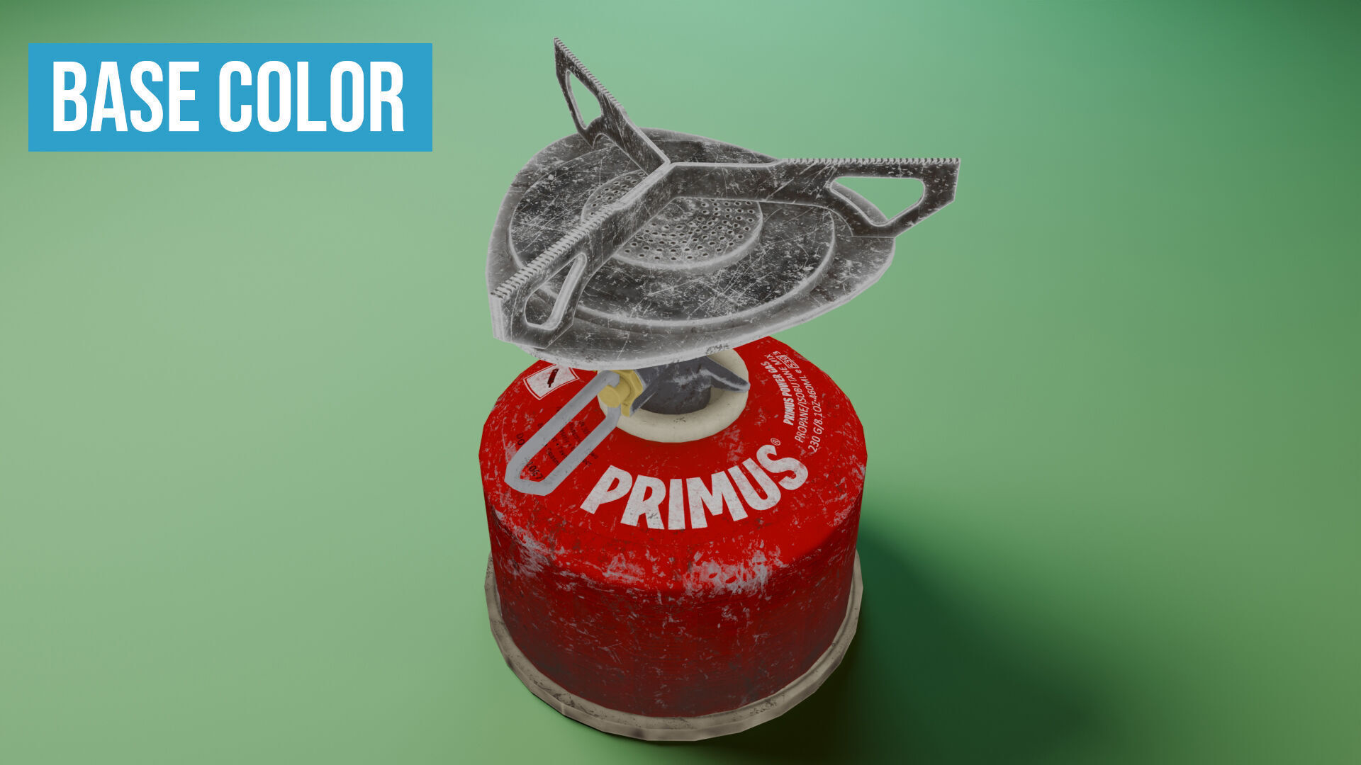 Camping Stove Low-poly 3D model_17