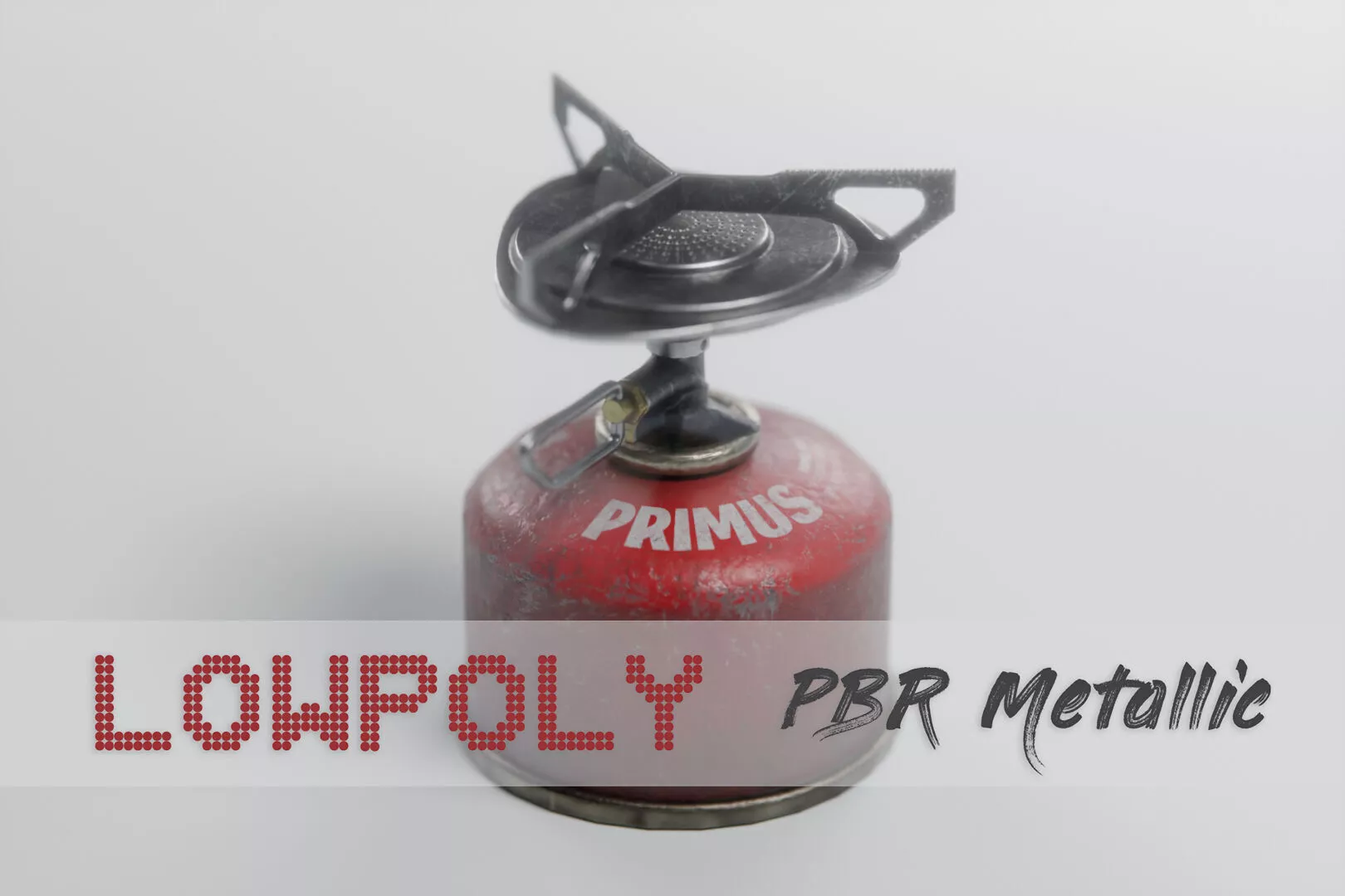 Camping Stove Low-poly 3D model