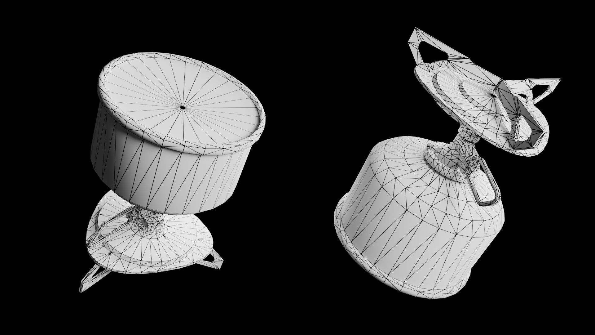 Camping Stove Low-poly 3D model_6