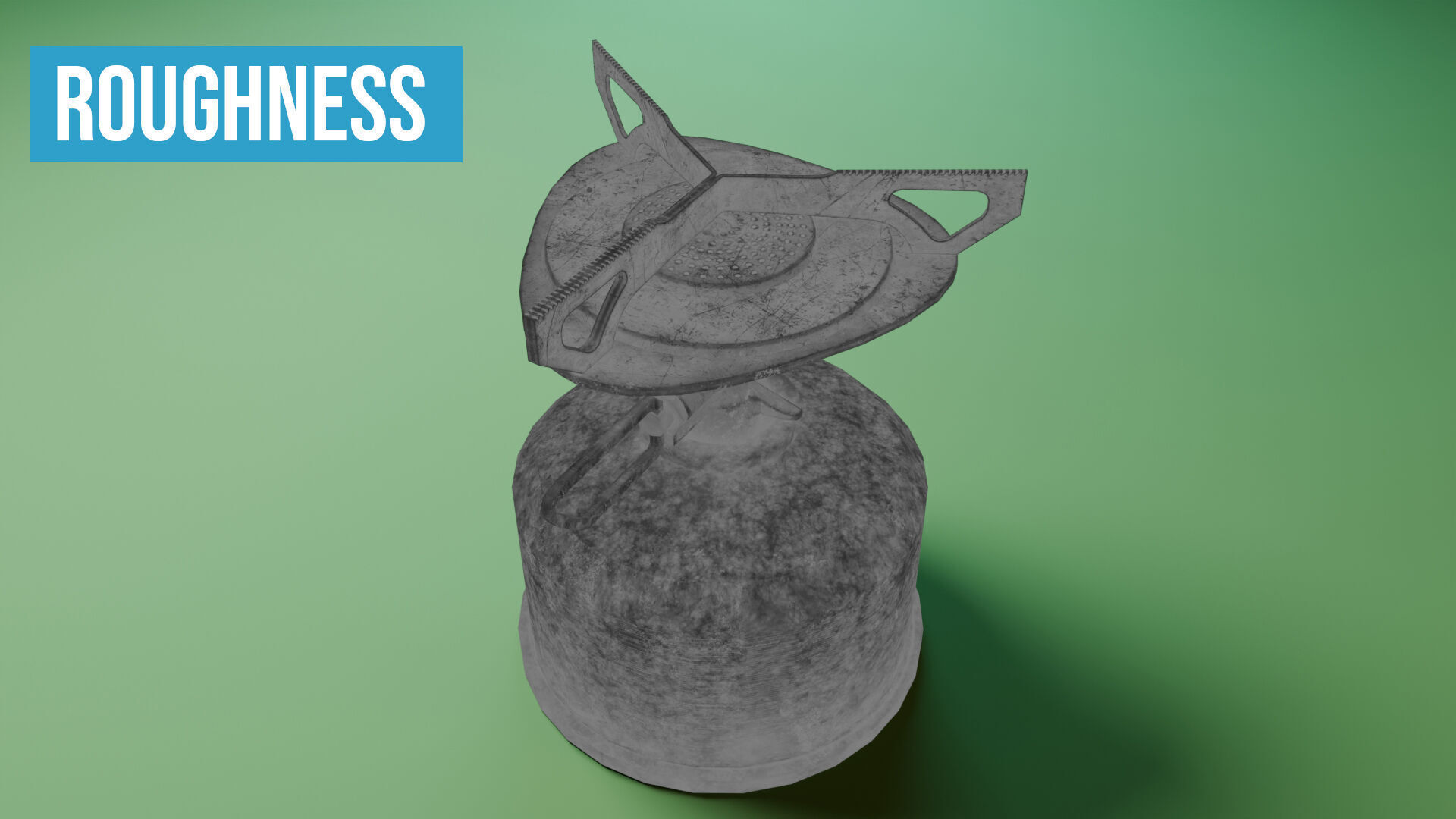 Camping Stove Low-poly 3D model_19